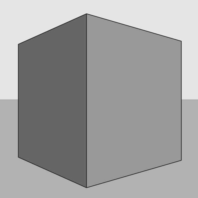 Cube : focale normale